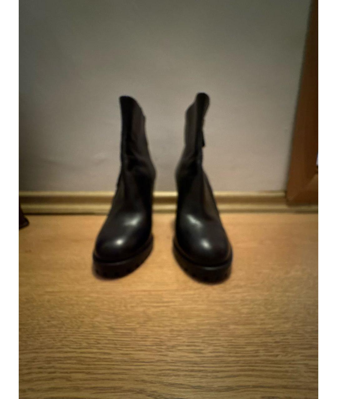 GIANVITO ROSSI Черные кожаные ботильоны, фото 2