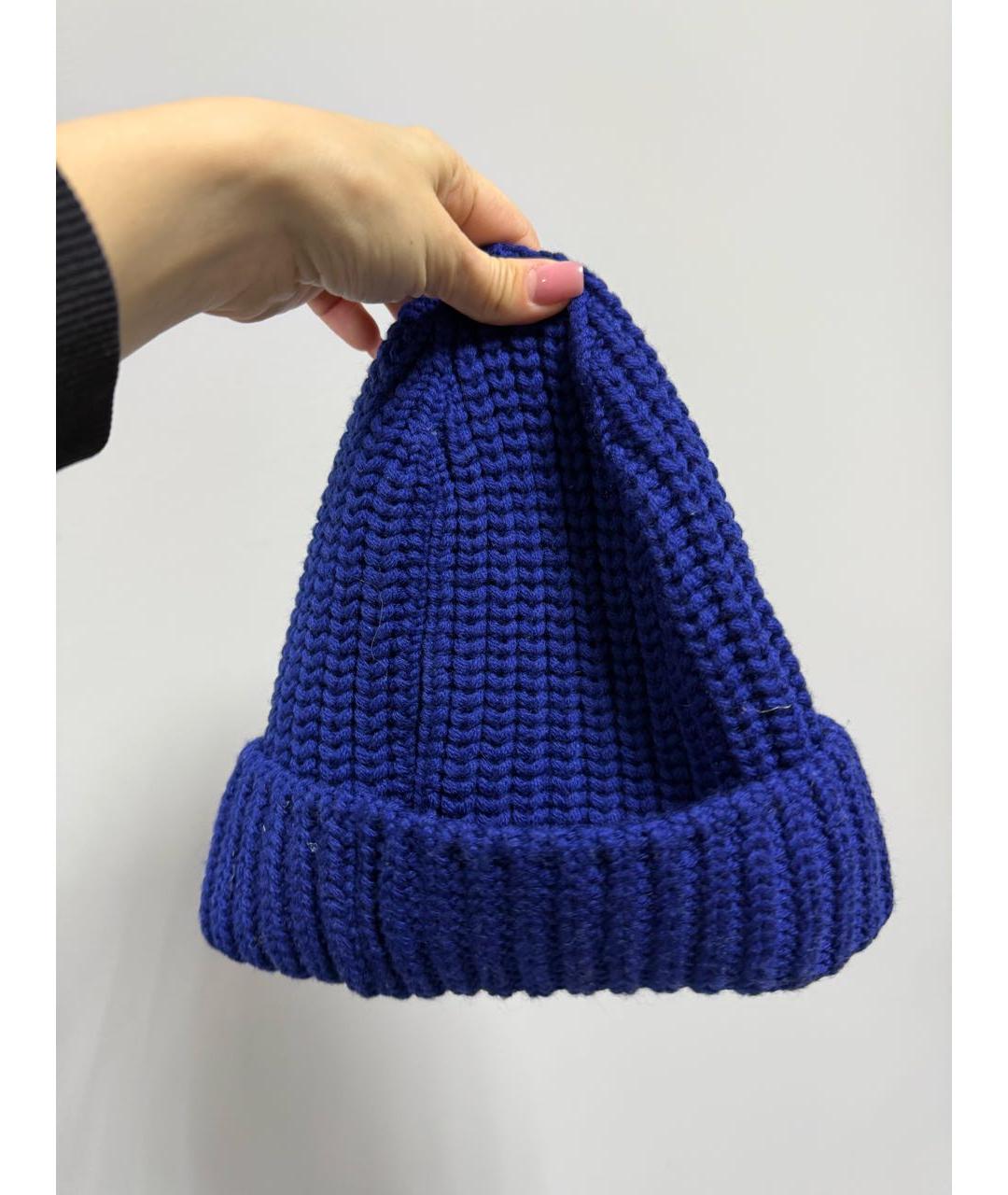 VIVIENNE WESTWOOD Темно-синяя шапка, фото 2