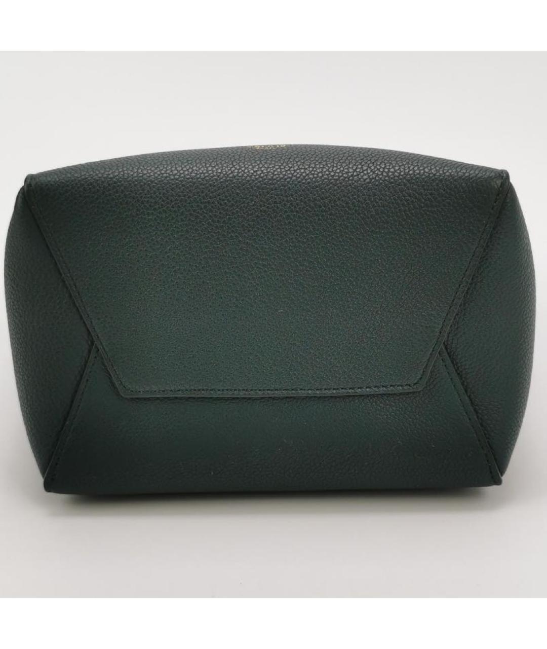 CELINE Зеленая кожаная сумка через плечо, фото 5