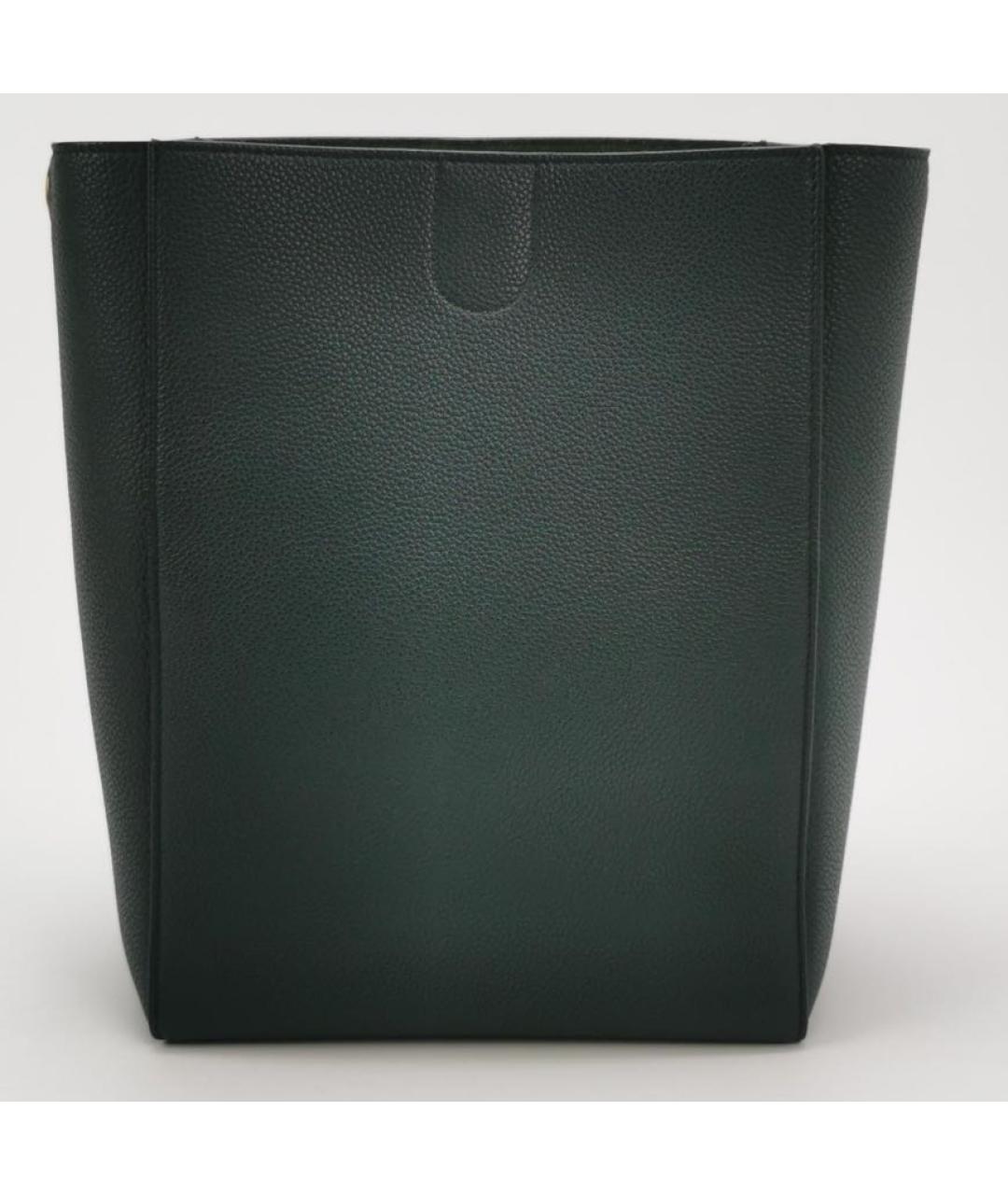 CELINE Зеленая кожаная сумка через плечо, фото 4