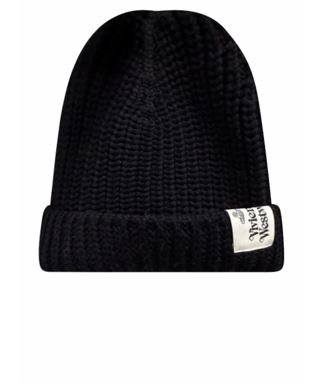VIVIENNE WESTWOOD Черная шерстяная шапка, фото 1