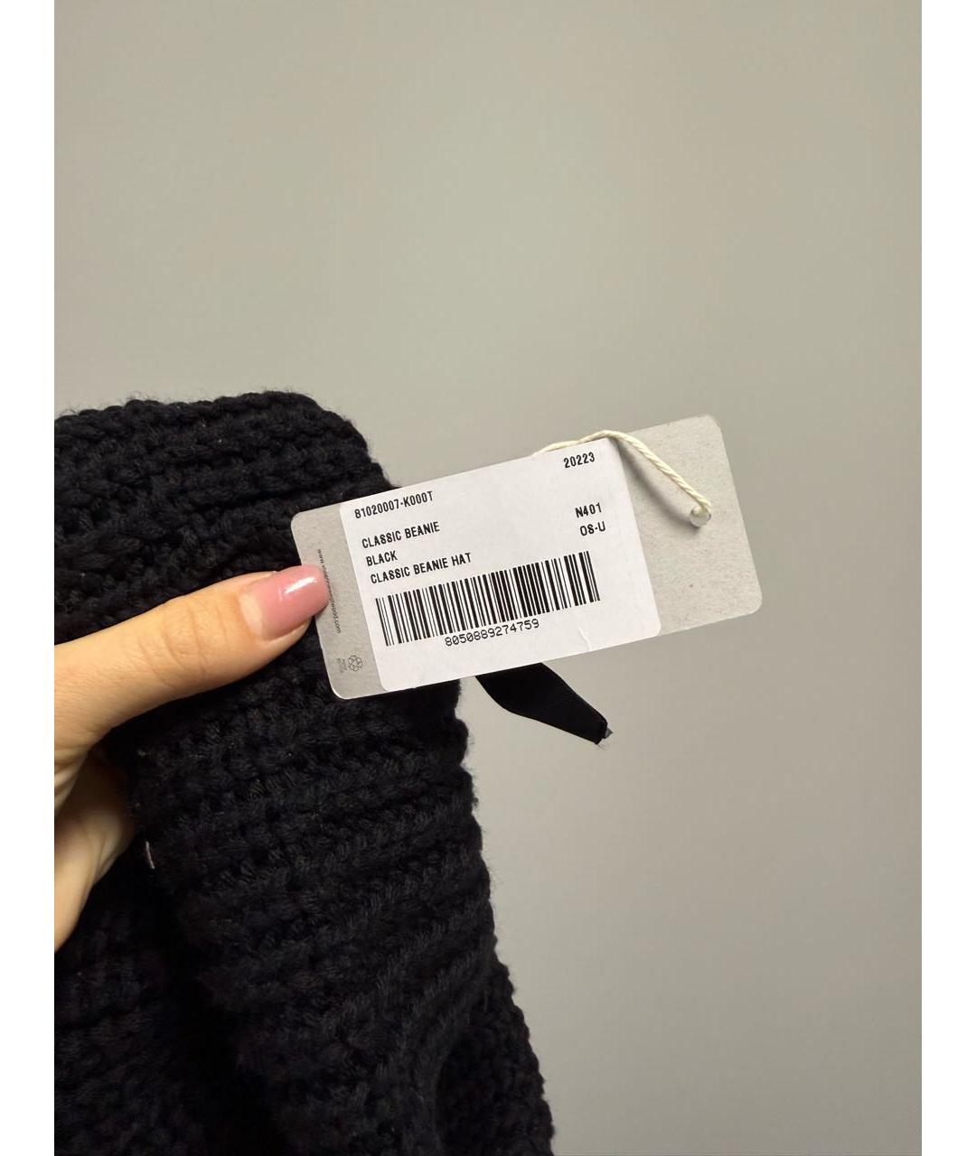 VIVIENNE WESTWOOD Черная шерстяная шапка, фото 4