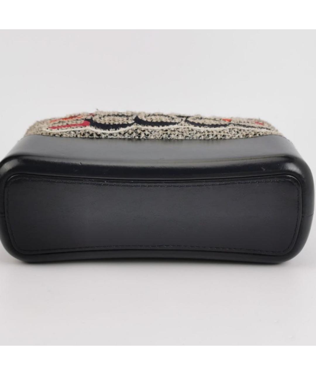 CHANEL Черная твидовая сумка через плечо, фото 5