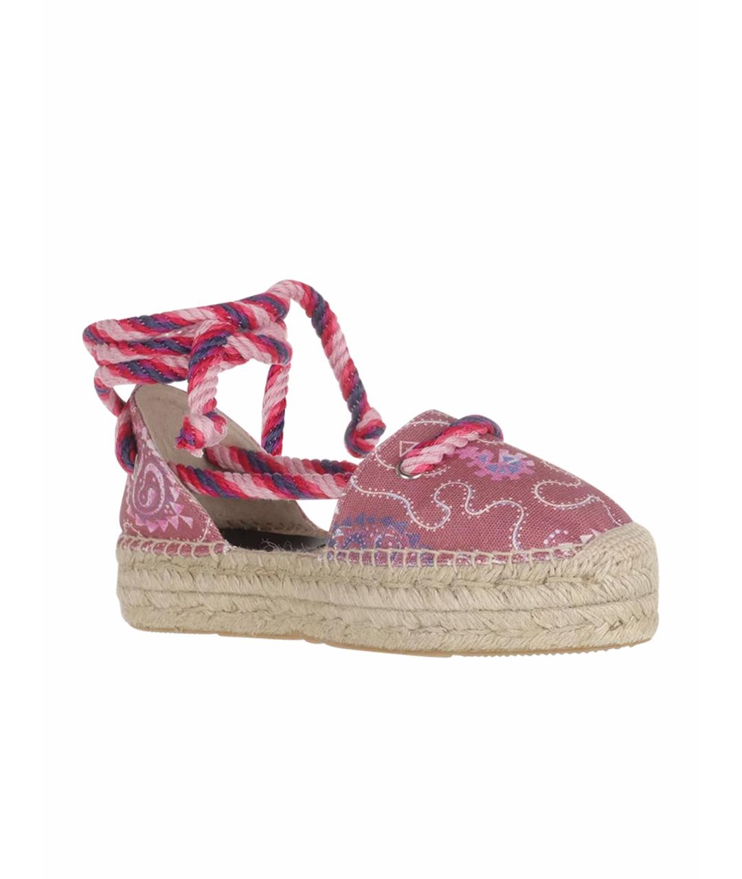 ISABEL MARANT Розовые текстильные эспадрильи, фото 1