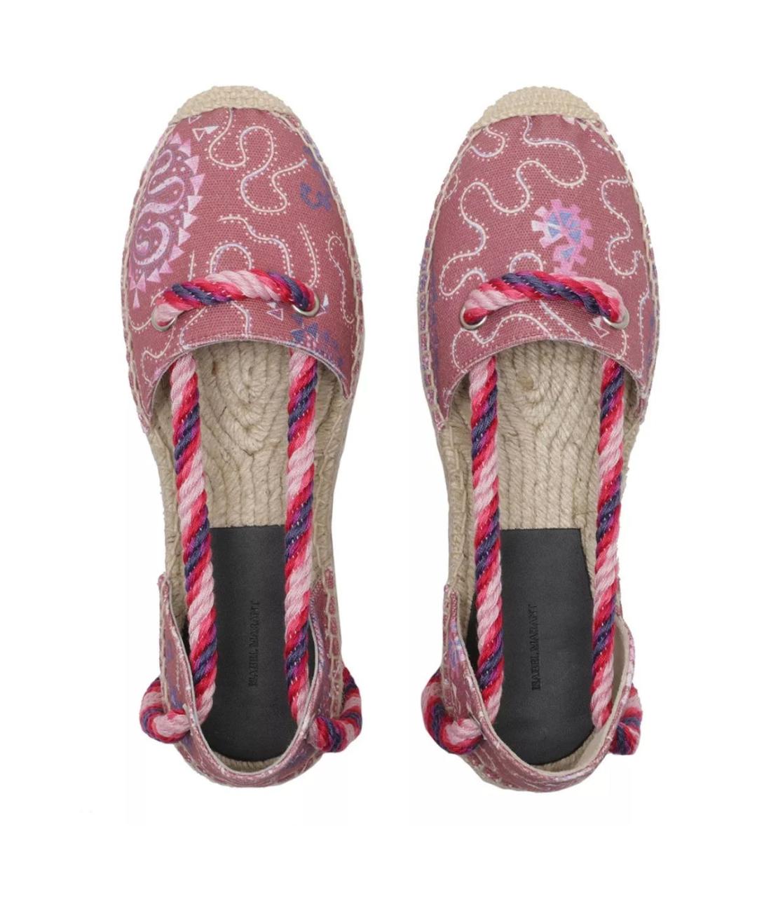 ISABEL MARANT Розовые текстильные эспадрильи, фото 4