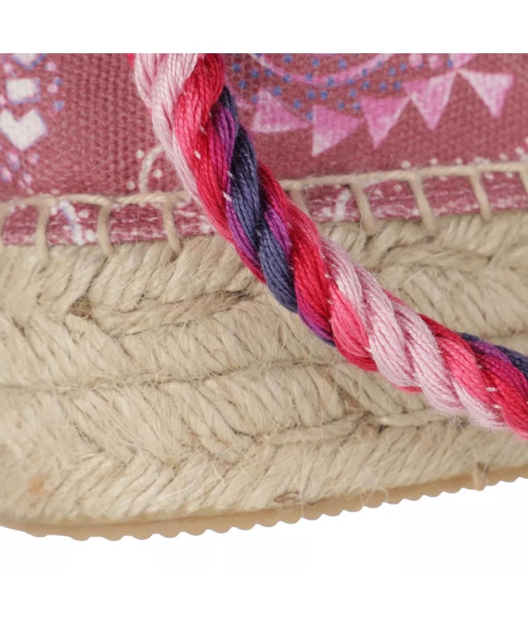 ISABEL MARANT Розовые текстильные эспадрильи, фото 3
