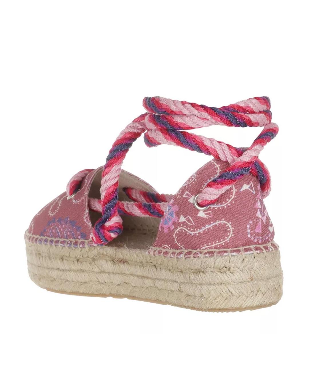 ISABEL MARANT Розовые текстильные эспадрильи, фото 2