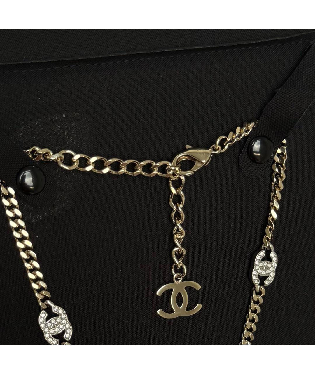 CHANEL Золотой металлический чокер, фото 3