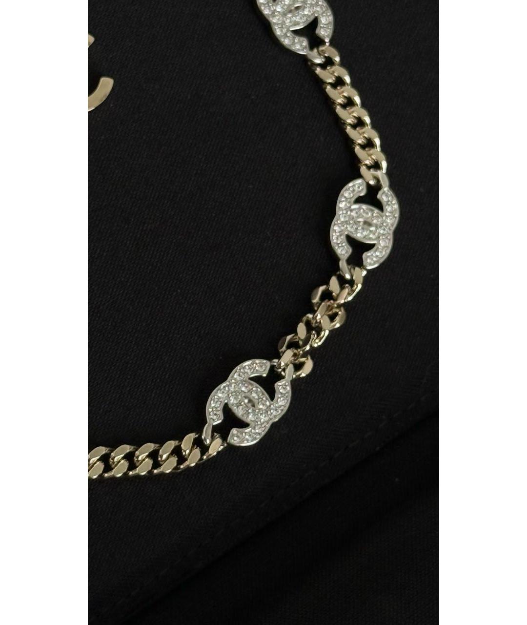 CHANEL Золотой металлический чокер, фото 6