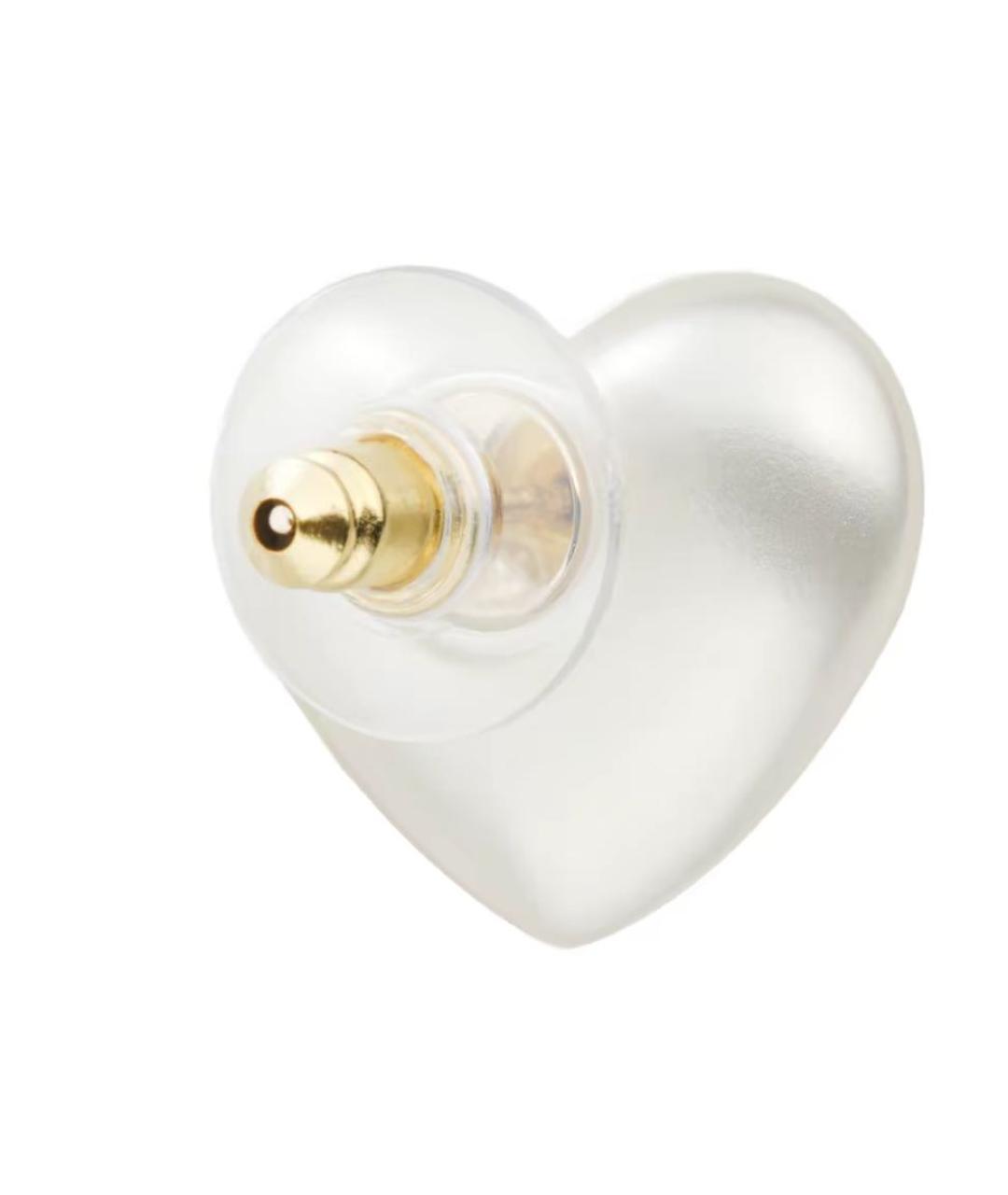 CHANEL Белые металлические серьги, фото 3