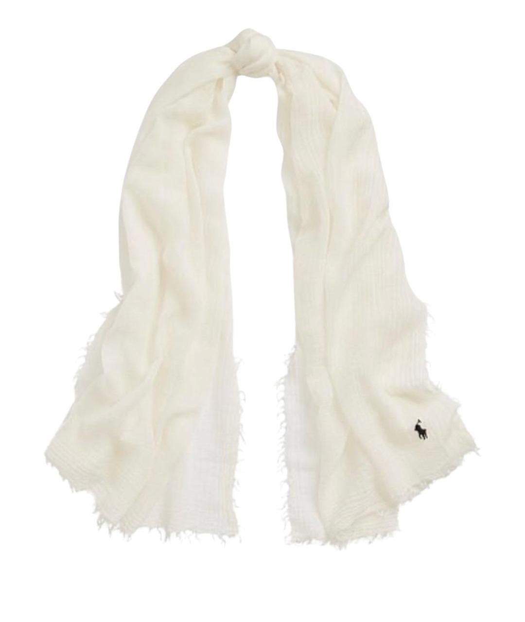 POLO RALPH LAUREN Белый шарф, фото 1