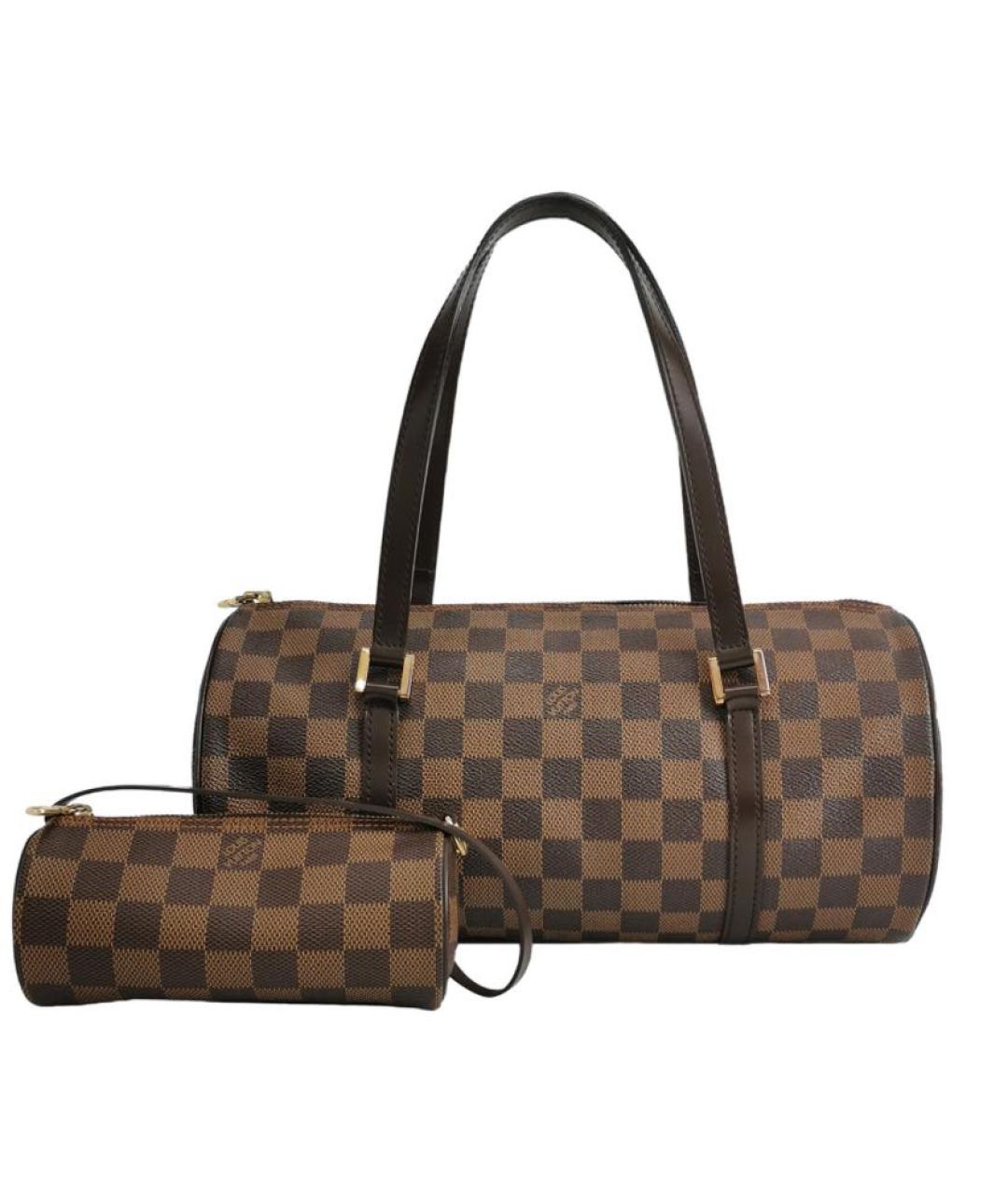 LOUIS VUITTON Коричневая кожаная сумка через плечо, фото 1