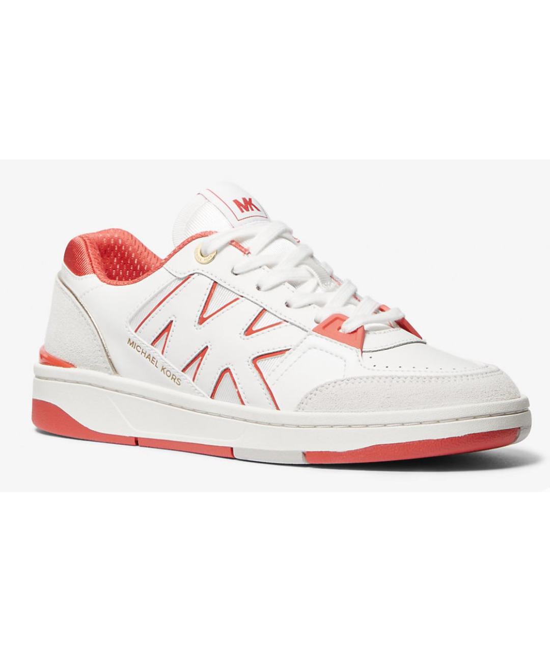 MICHAEL KORS Белые кожаные кеды, фото 2