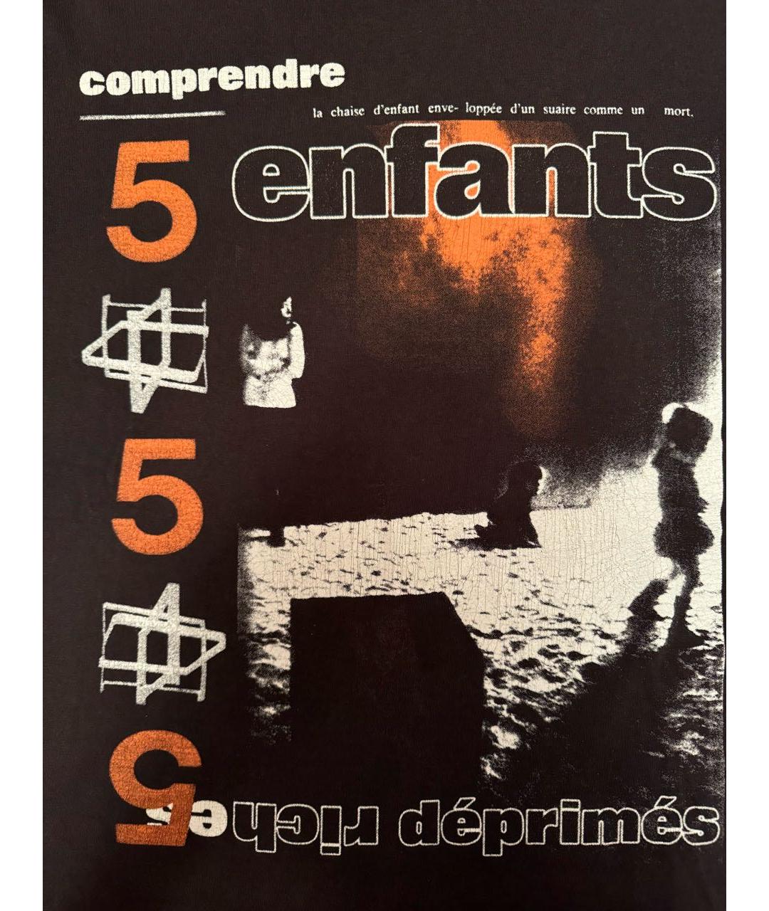 Enfants Riches Déprimés Черная хлопковая футболка, фото 3