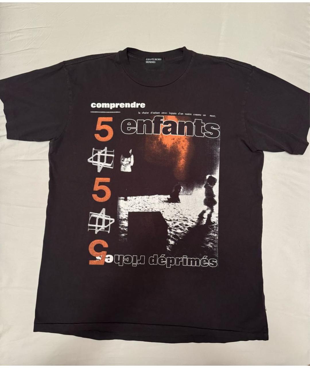 Enfants Riches Déprimés Черная хлопковая футболка, фото 9