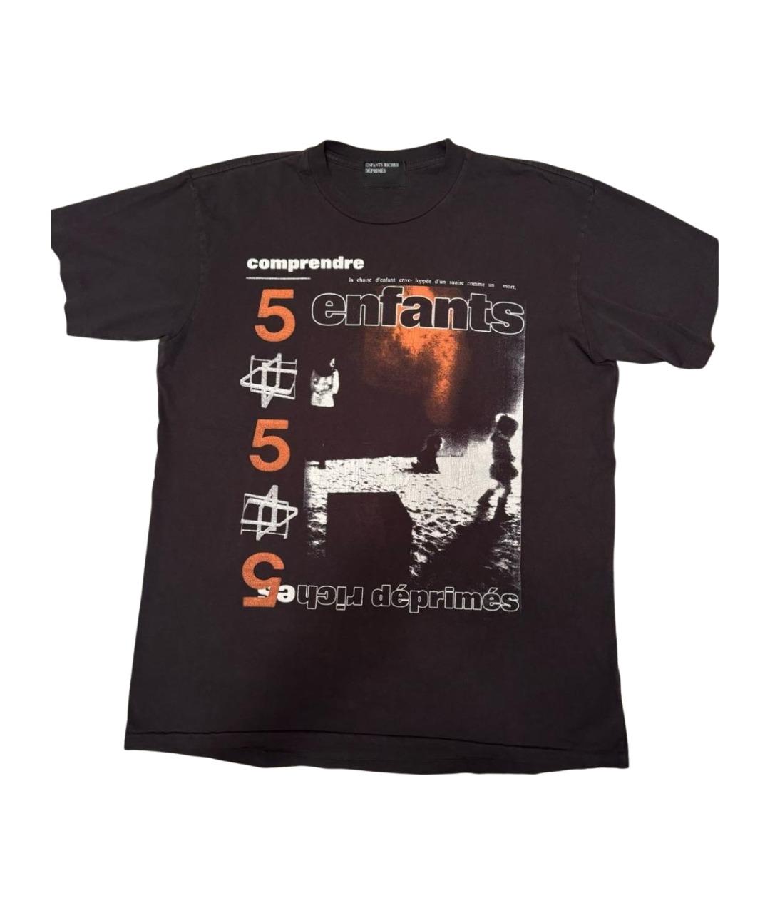 Enfants Riches Déprimés Черная хлопковая футболка, фото 1