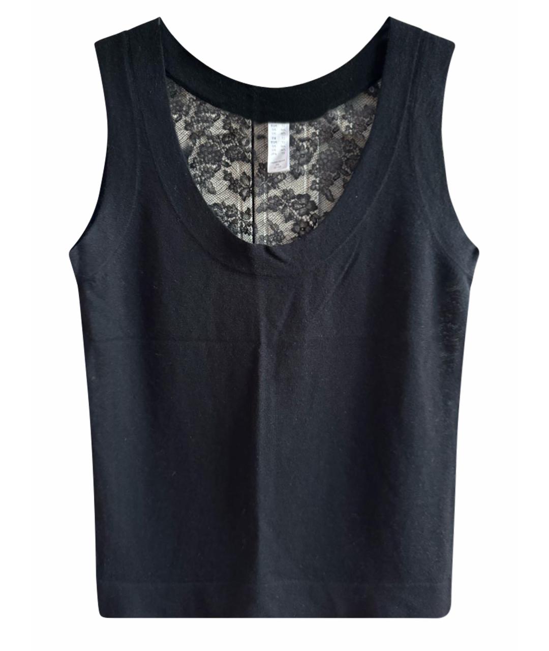 Eres Черная кашемировая майка, фото 1