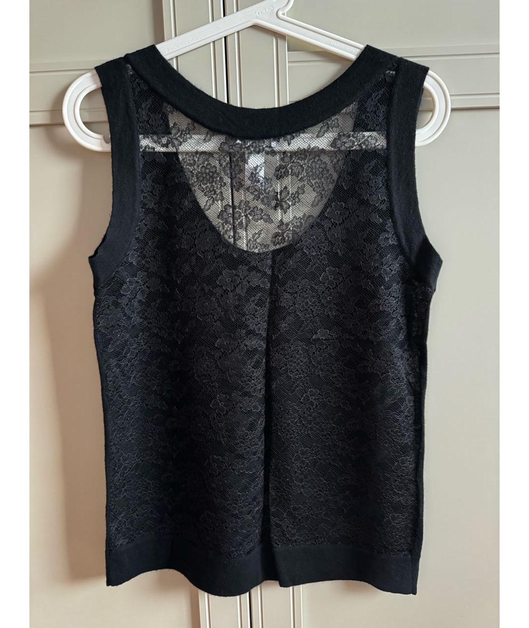 Eres Черная кашемировая майка, фото 2