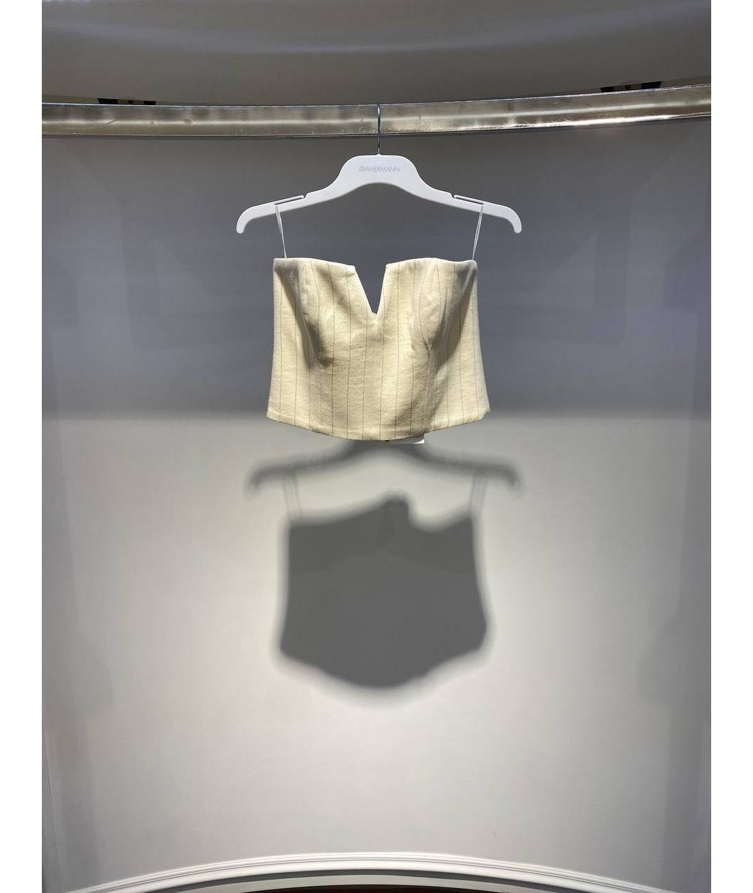 ZIMMERMANN Бежевый шерстяной корсет, фото 2