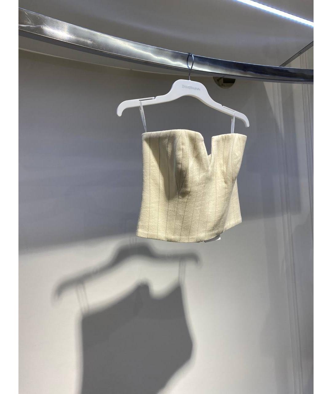 ZIMMERMANN Бежевый шерстяной корсет, фото 3