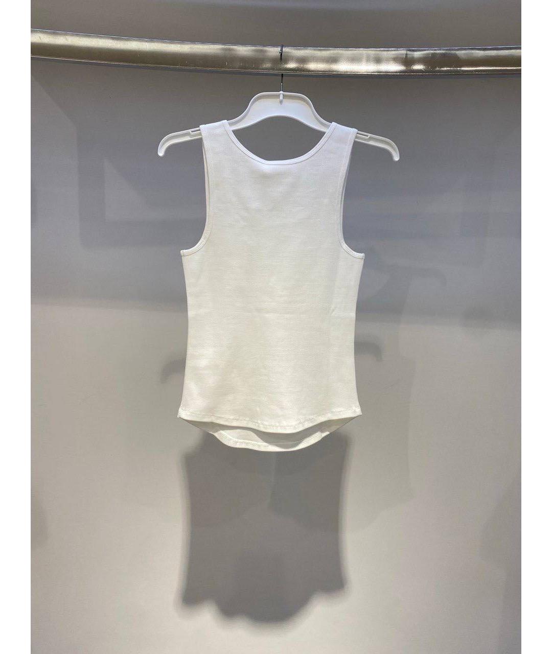 ZIMMERMANN Белая хлопко-эластановая майка, фото 4