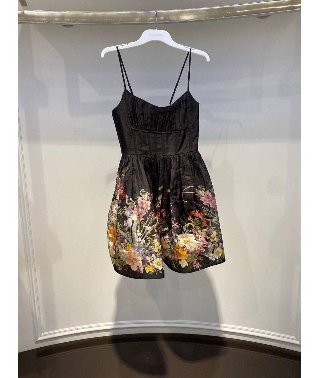 ZIMMERMANN Черный льняной сарафан, фото 2