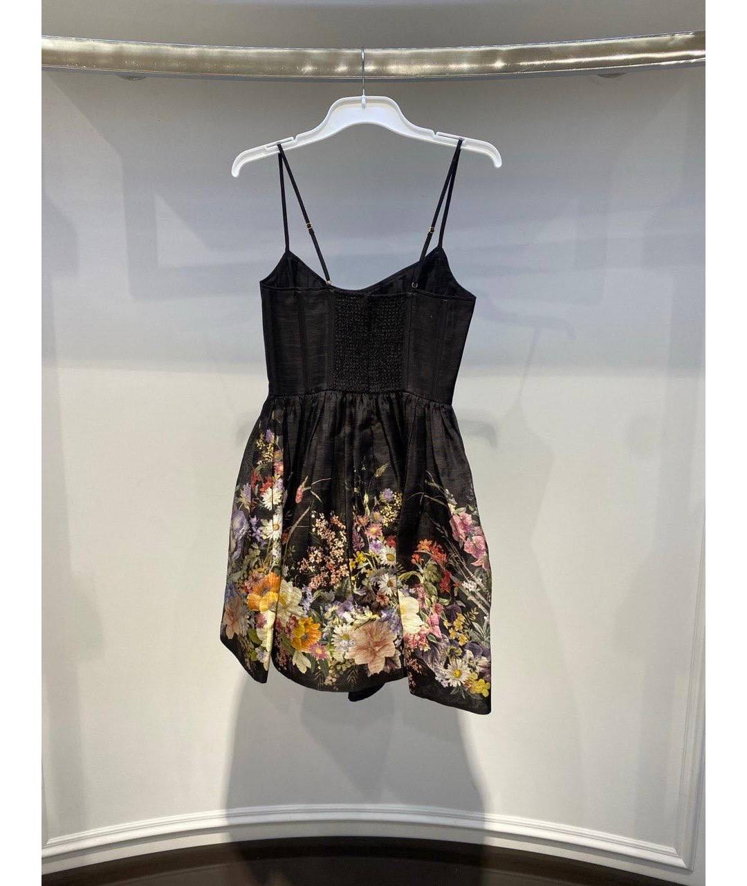 ZIMMERMANN Черный льняной сарафан, фото 4