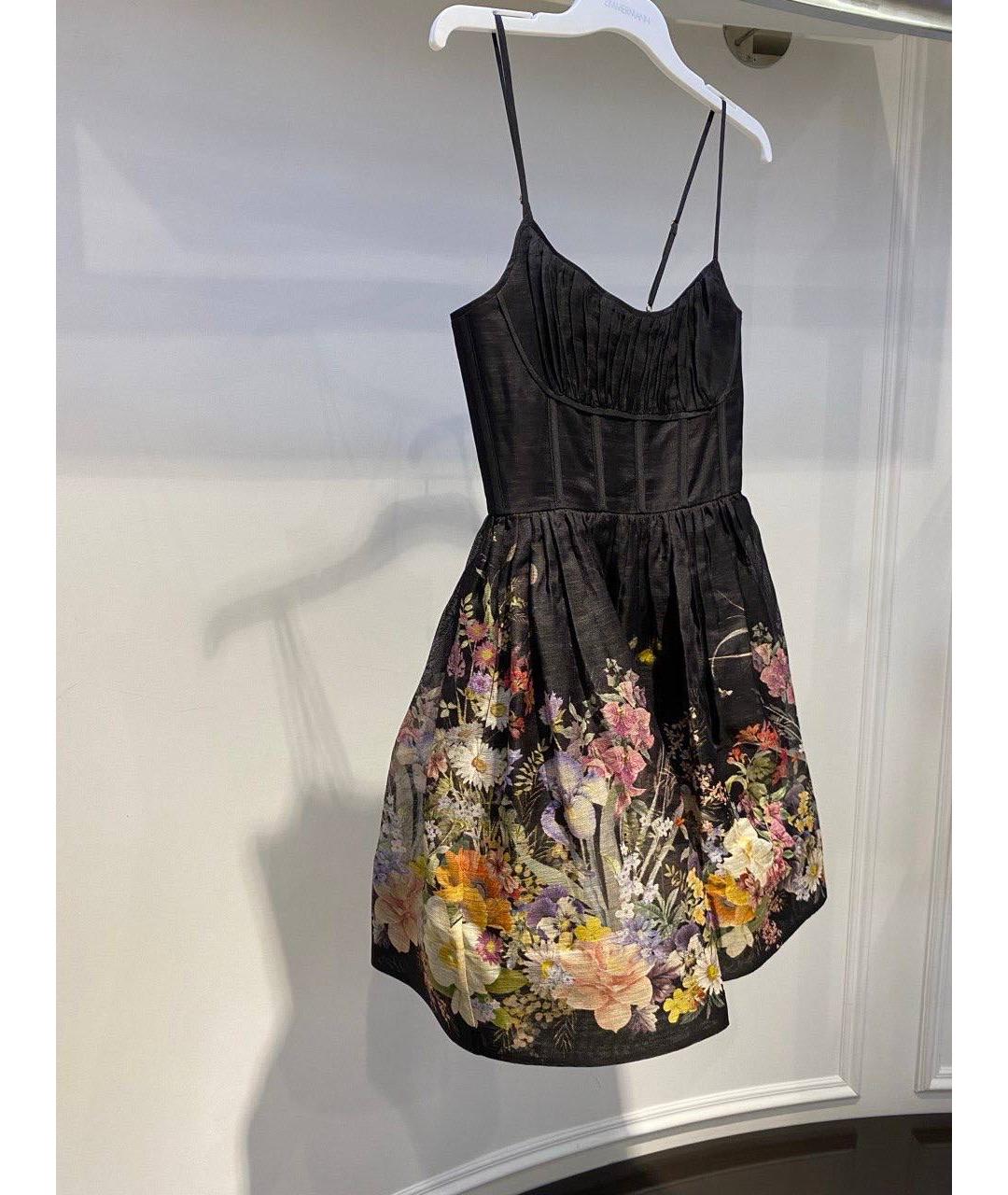 ZIMMERMANN Черный льняной сарафан, фото 3