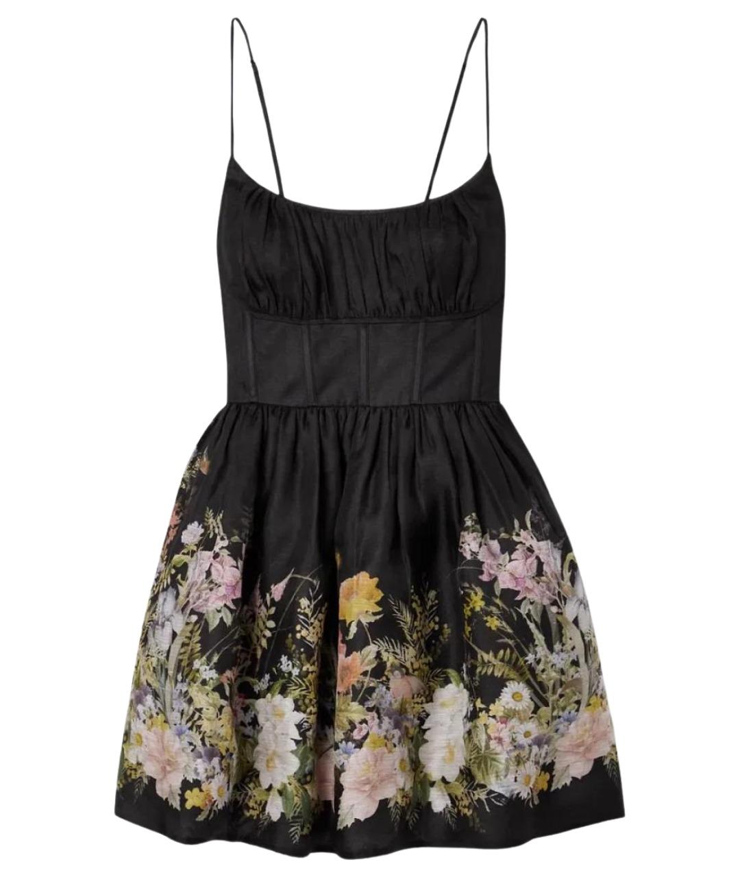 ZIMMERMANN Черный льняной сарафан, фото 1