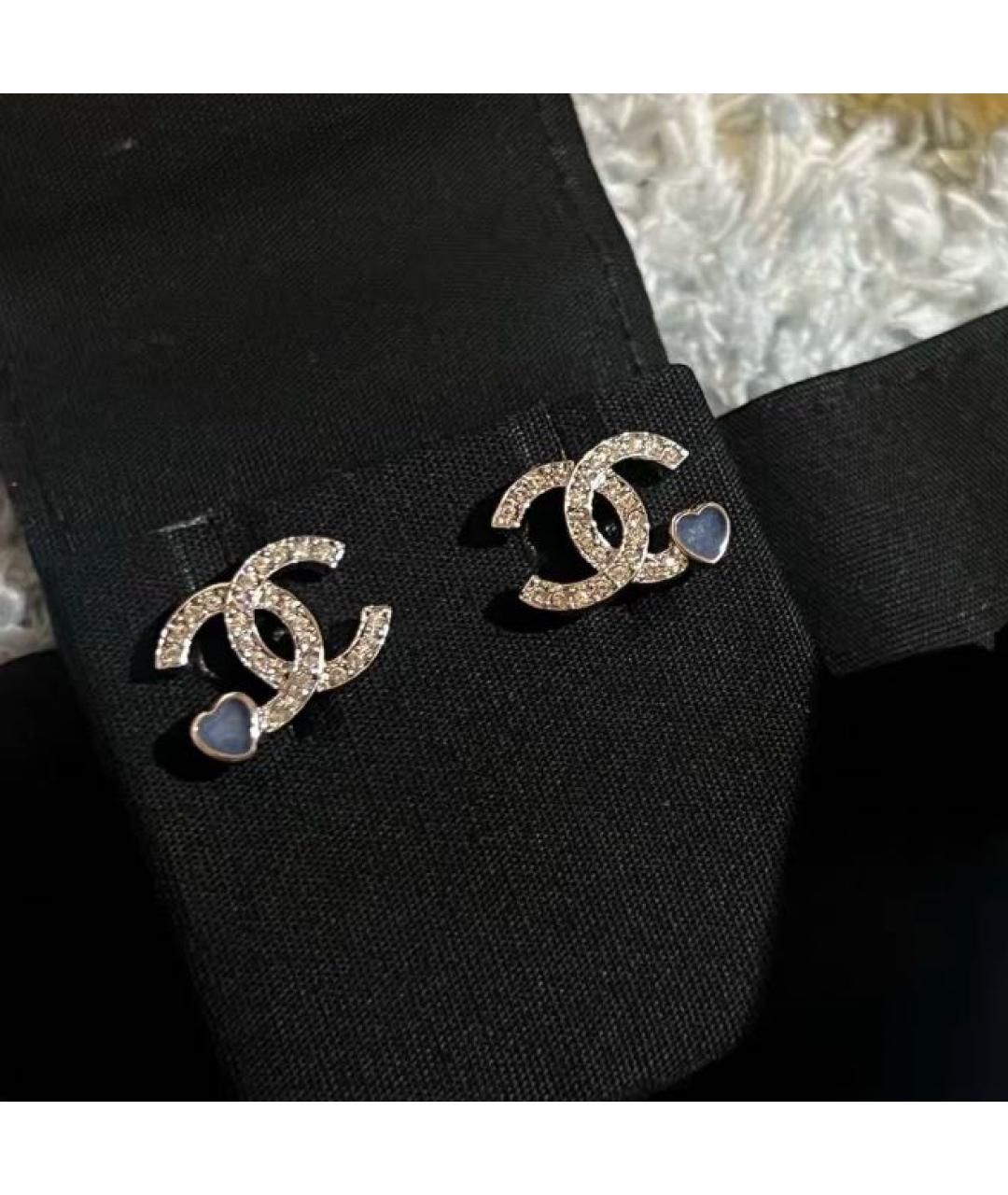 CHANEL Серебряные металлические серьги, фото 5