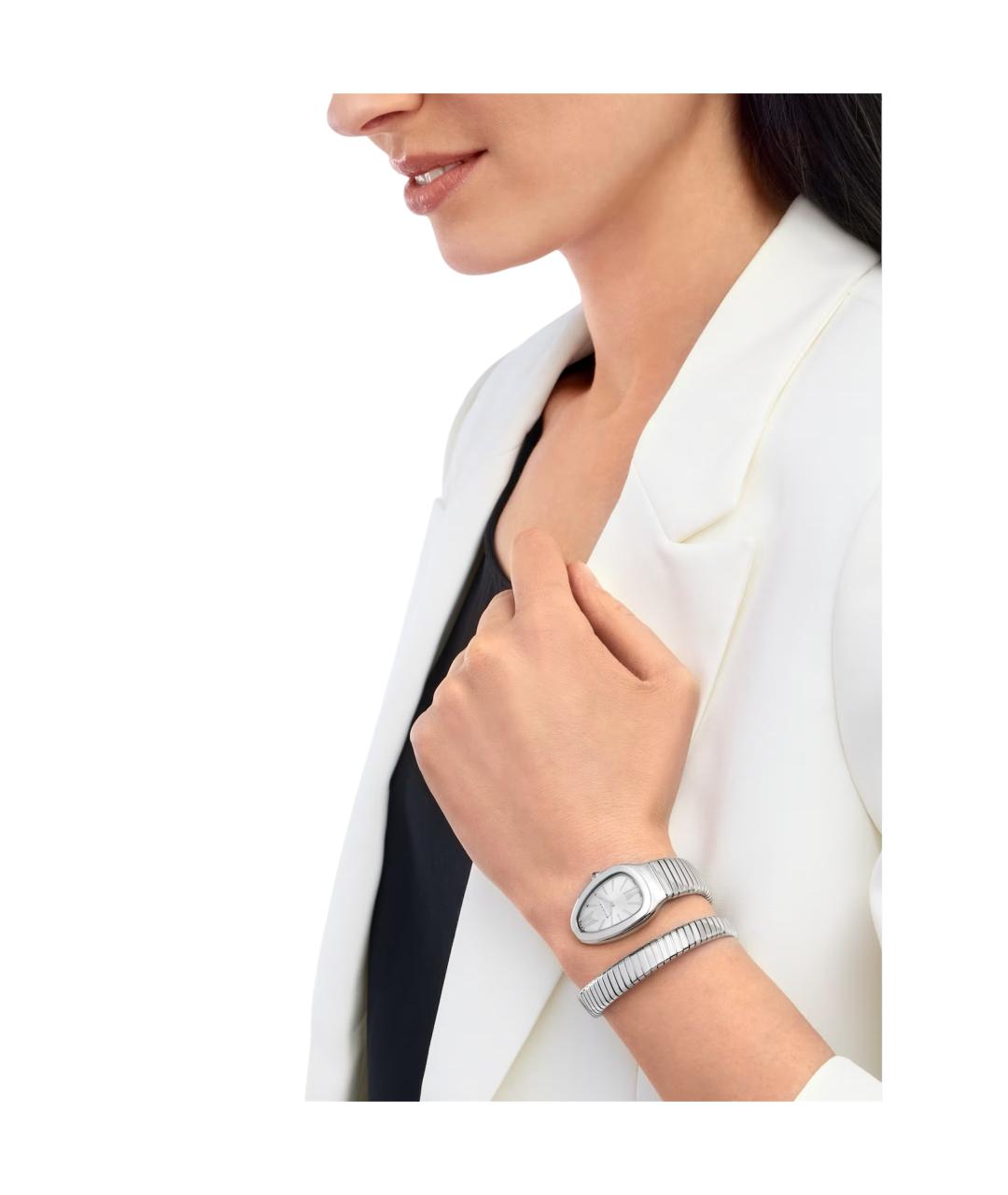 BVLGARI Белые часы, фото 4