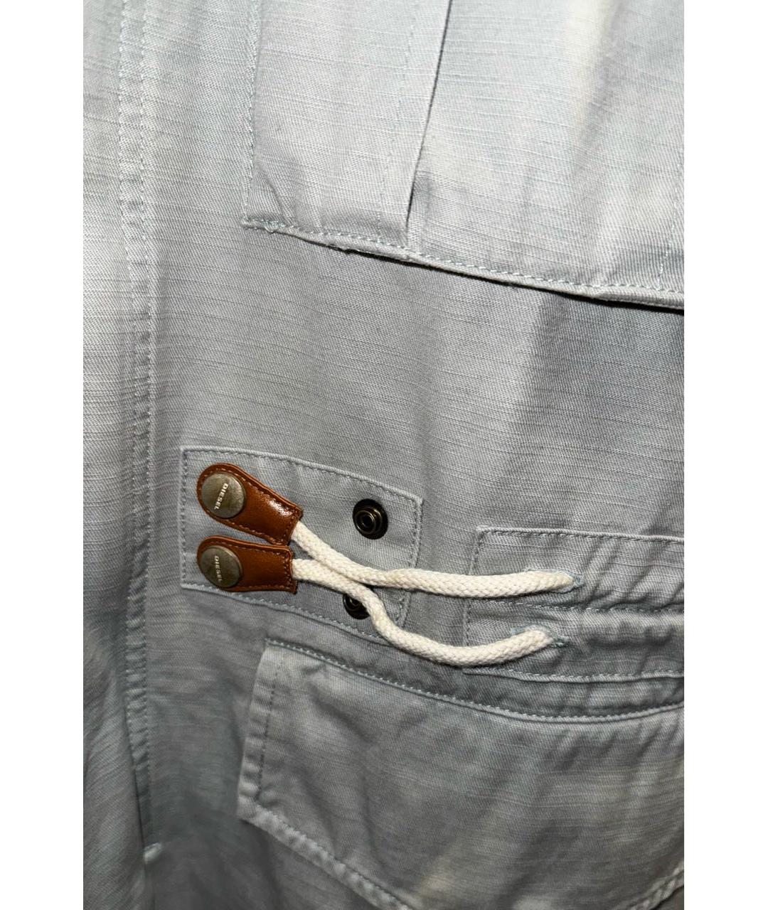 DIESEL Голубая хлопковая куртка, фото 4