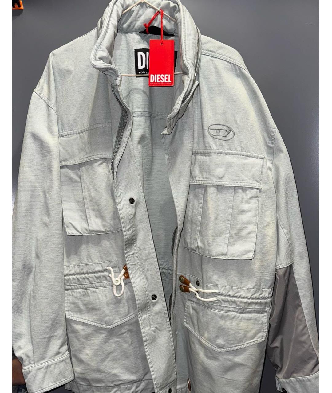 DIESEL Голубая хлопковая куртка, фото 7