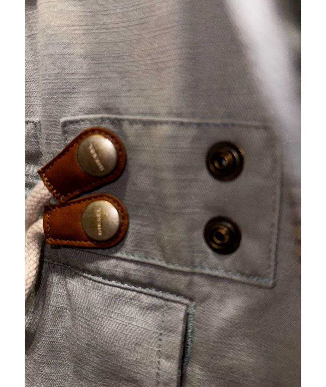 DIESEL Голубая хлопковая куртка, фото 6