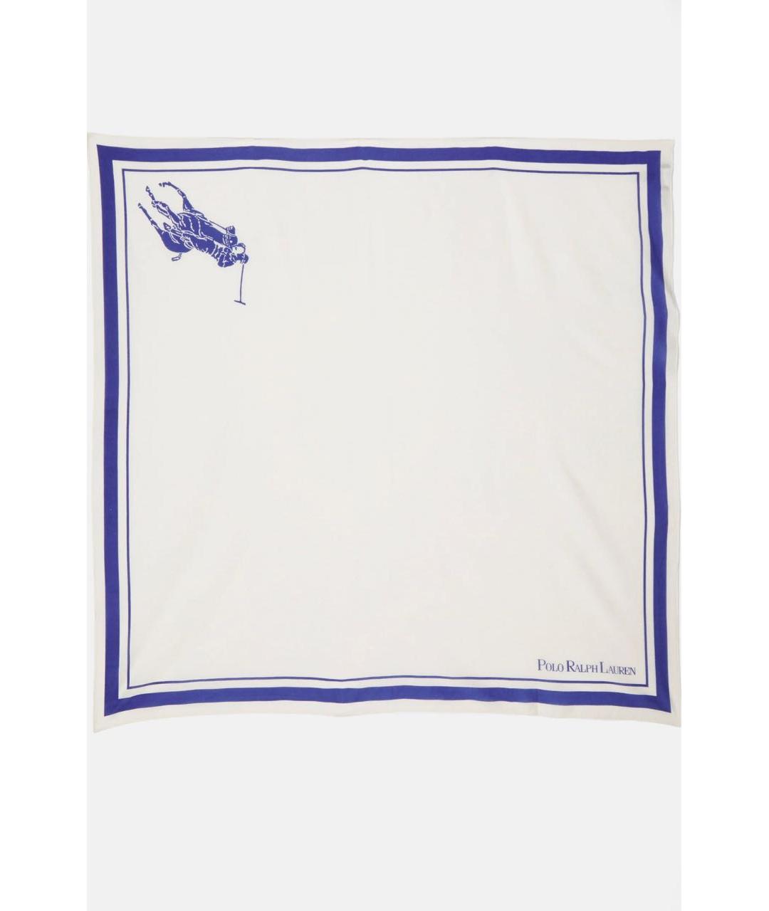 POLO RALPH LAUREN Белый хлопковый платок, фото 9