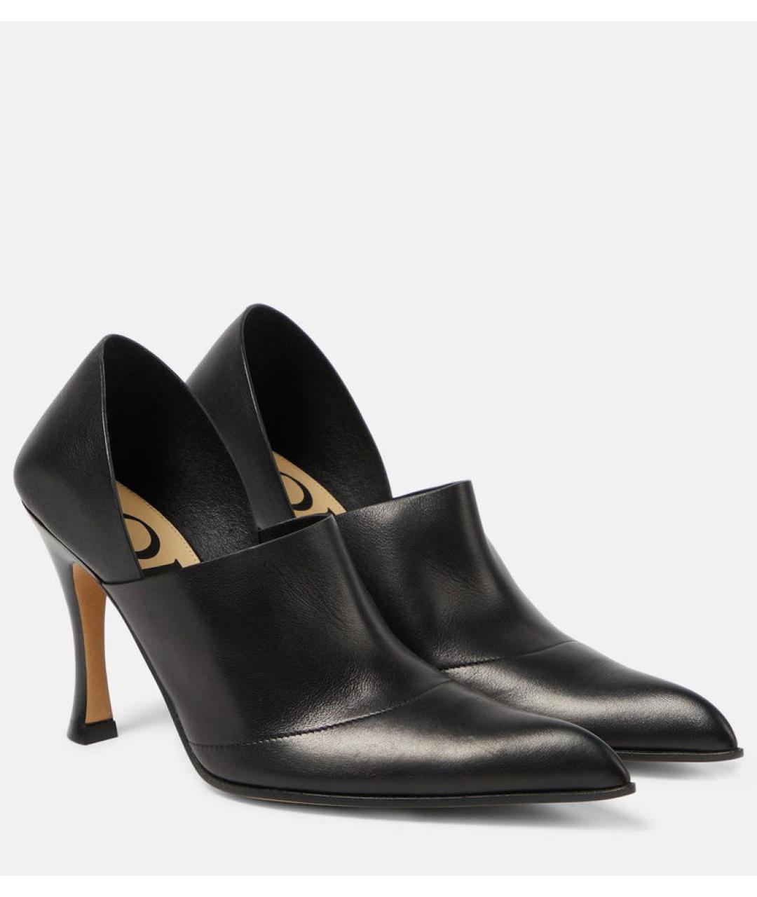 LOEWE Черные кожаные туфли, фото 5