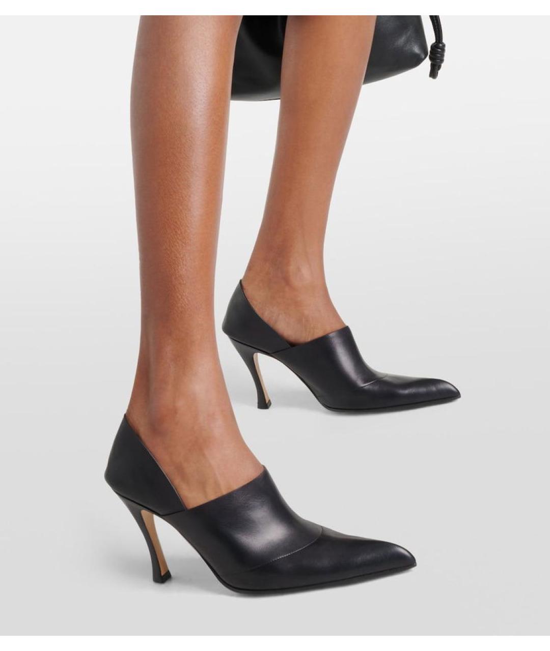 LOEWE Черные кожаные туфли, фото 3