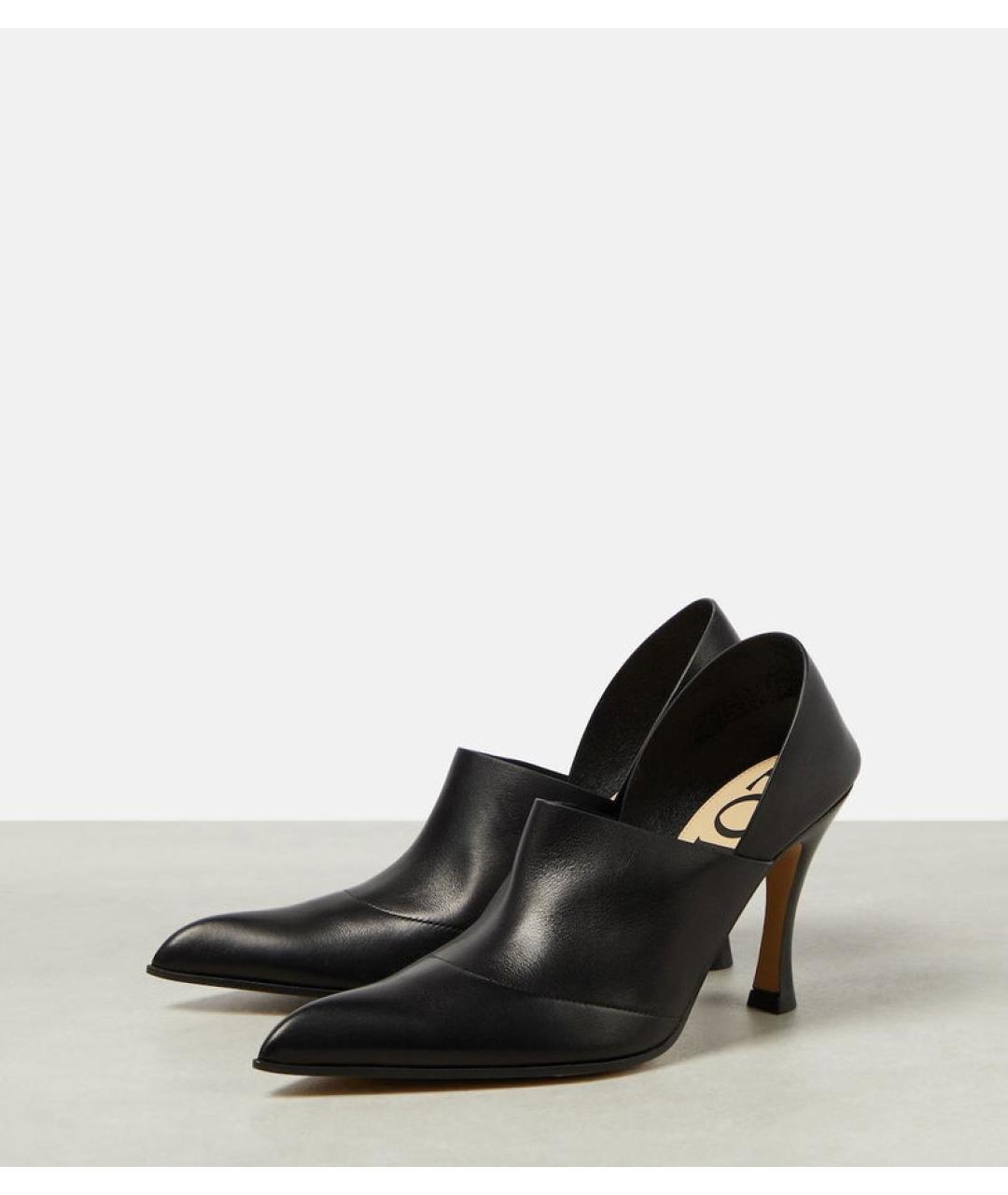 LOEWE Черные кожаные туфли, фото 6