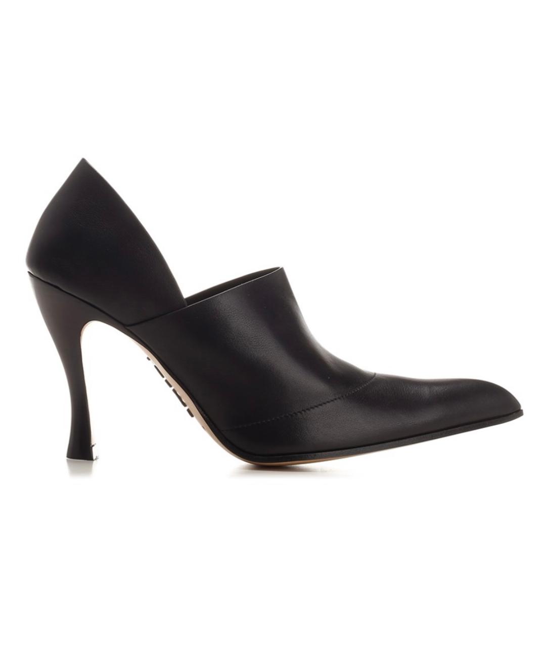 LOEWE Черные кожаные туфли, фото 10