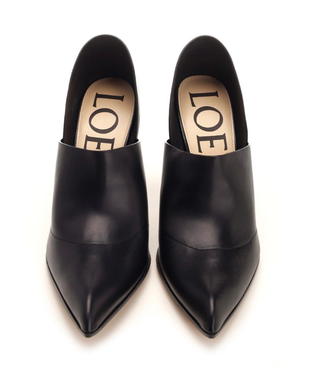 LOEWE Черные кожаные туфли, фото 8