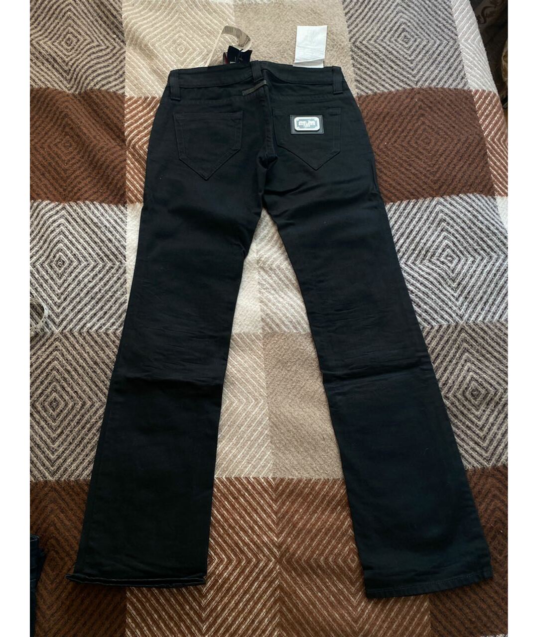 JEAN PAUL GAULTIER Черные хлопковые прямые джинсы, фото 8