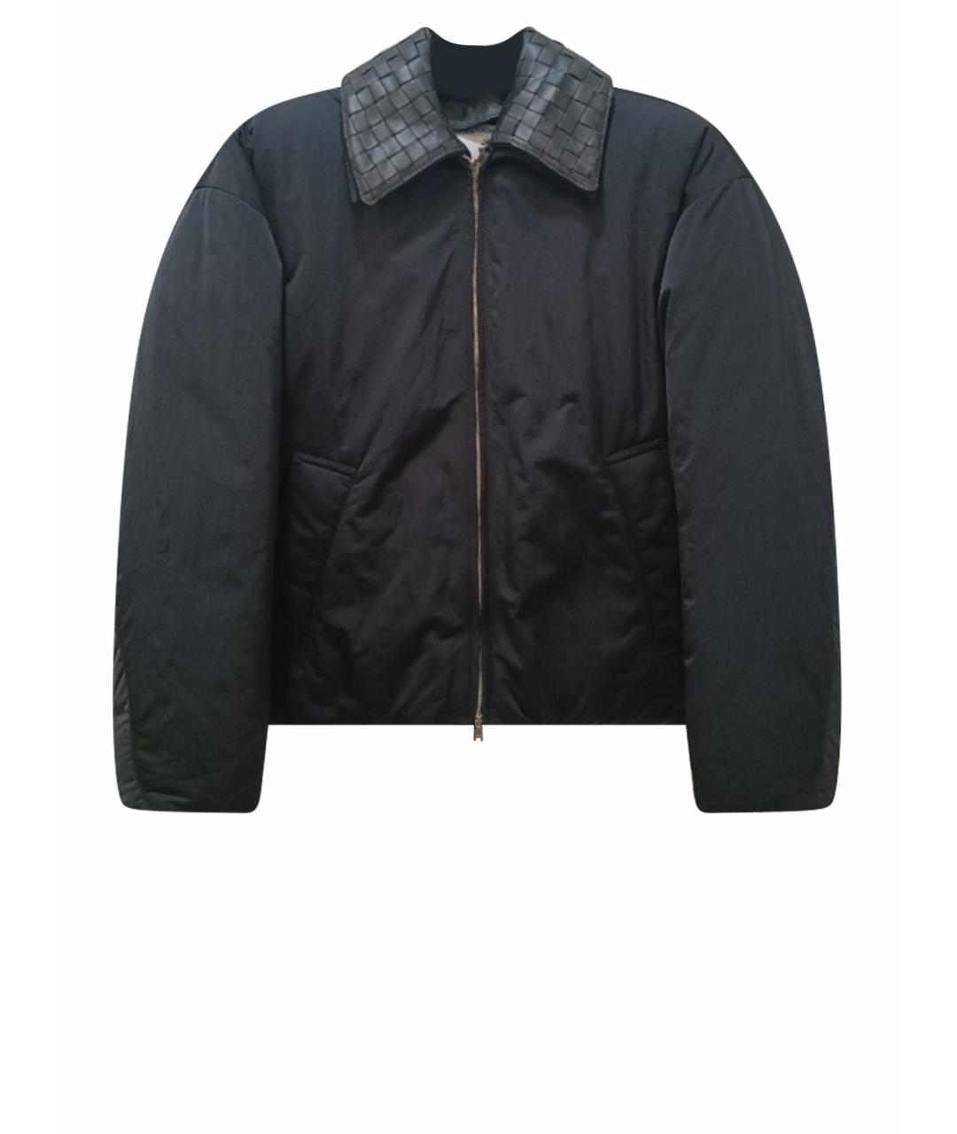 BOTTEGA VENETA Темно-синяя полиамидовая куртка, фото 1