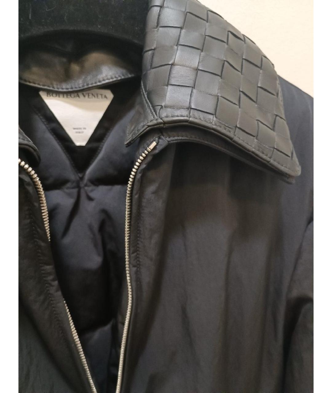 BOTTEGA VENETA Темно-синяя полиамидовая куртка, фото 2