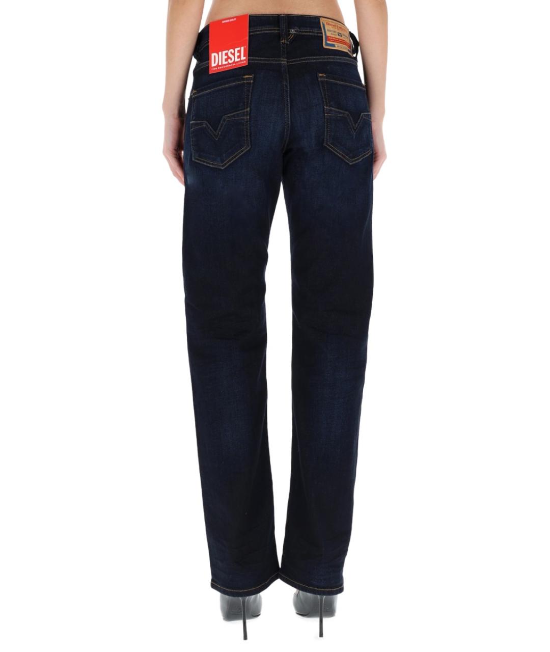 DIESEL Черные хлопковые прямые джинсы, фото 4