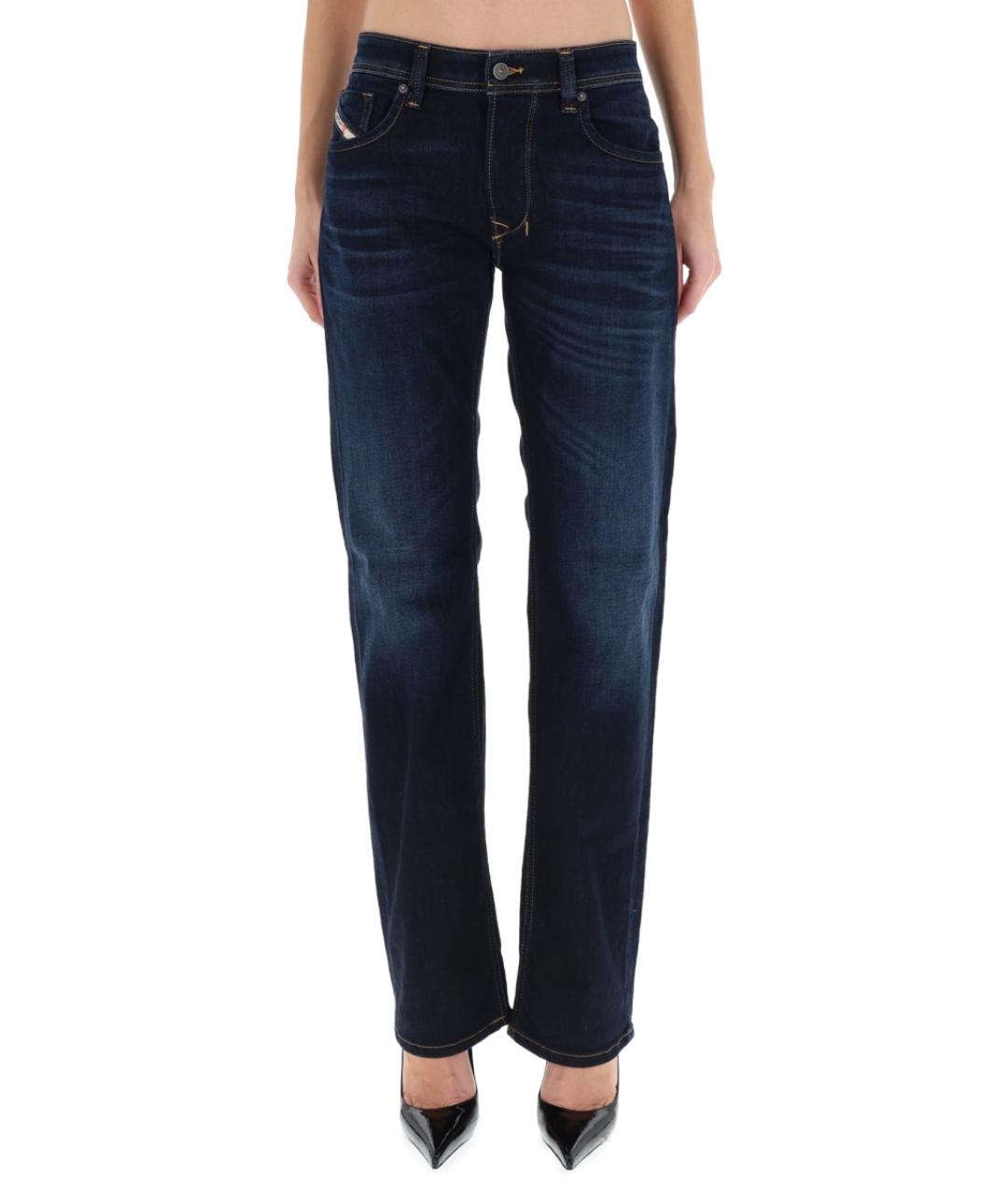 DIESEL Черные хлопковые прямые джинсы, фото 2