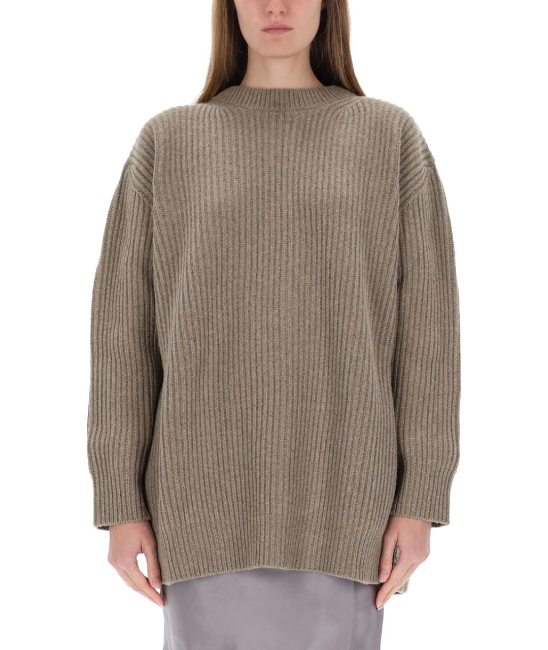 MM6 MAISON MARGIELA Бежевый шерстяной джемпер / свитер, фото 2