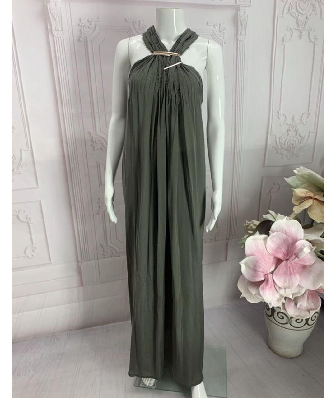 NUDE Серое полиэстеровое платье, фото 5