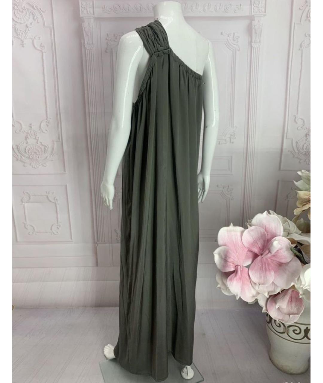 NUDE Серое полиэстеровое платье, фото 8