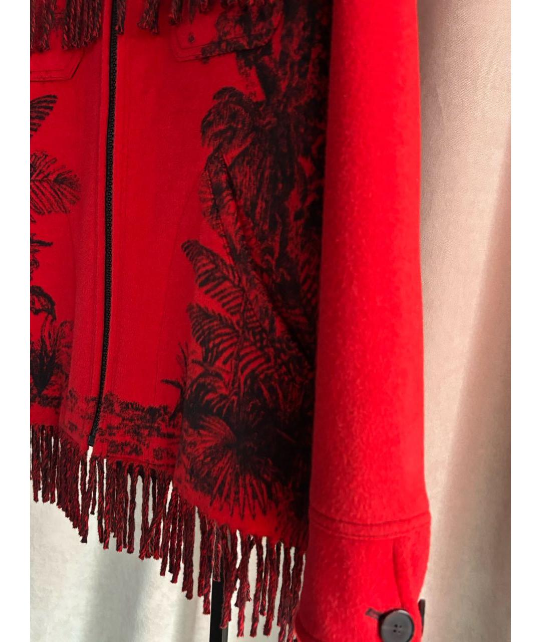 CHRISTIAN DIOR Красное шерстяное пальто, фото 8