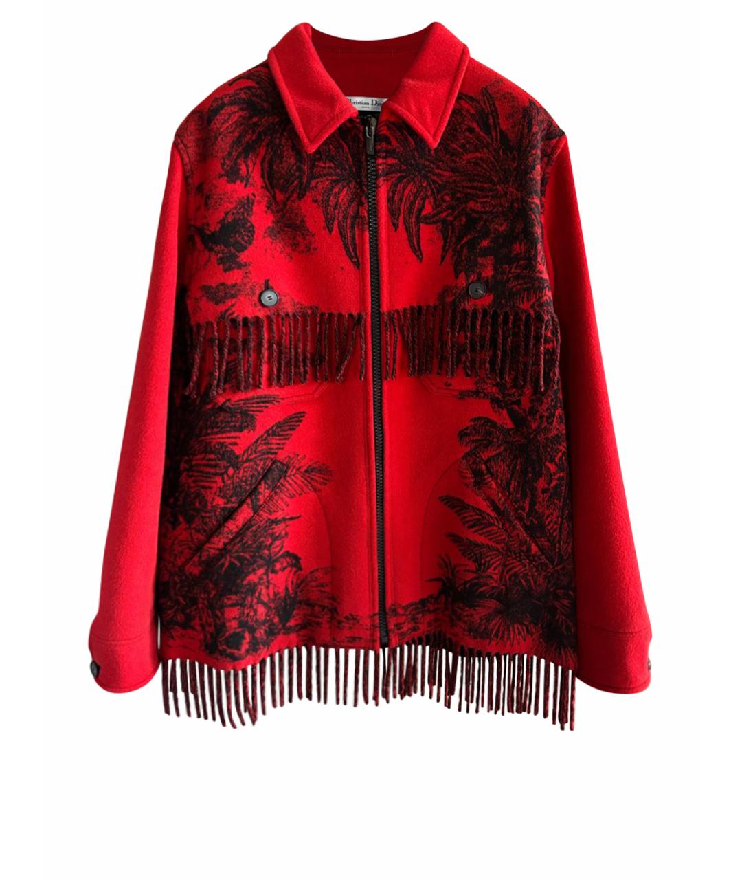 CHRISTIAN DIOR Красное шерстяное пальто, фото 9